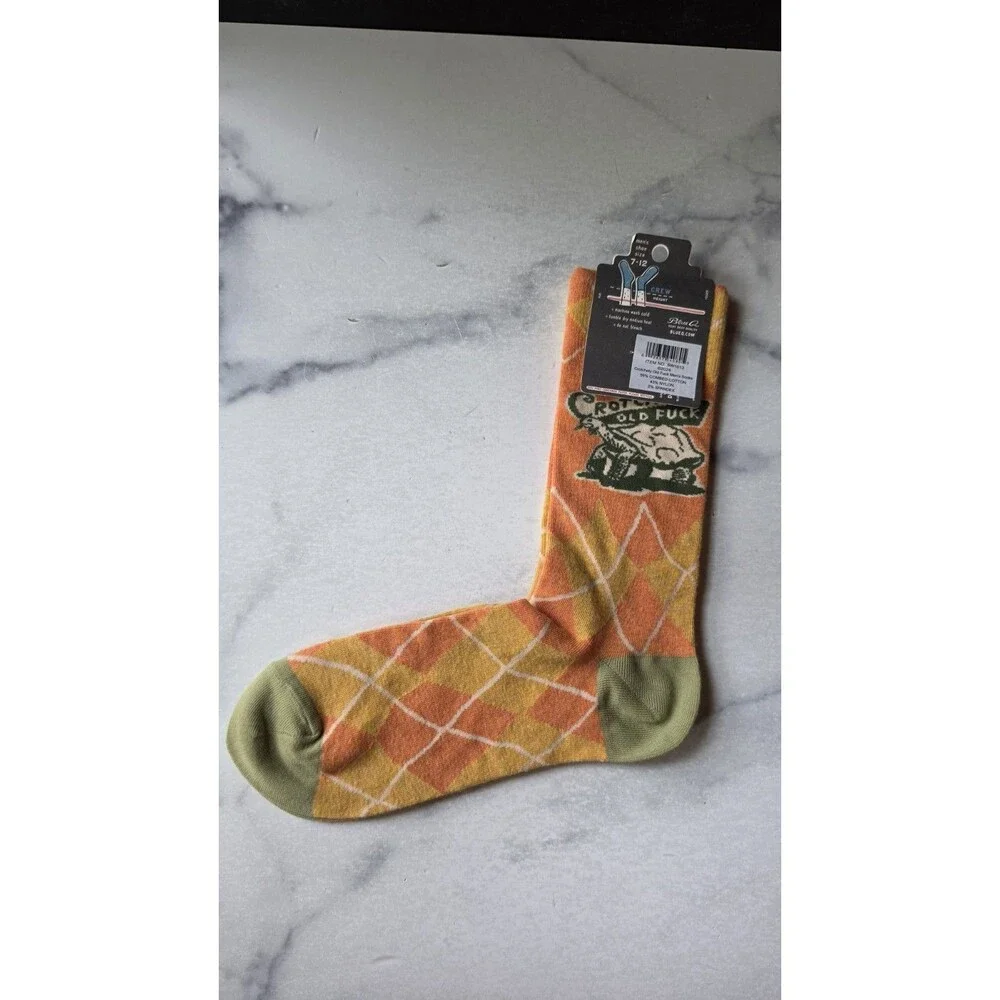 Blue Q Socks Crotchety Old F@#* NWT Size 7-12